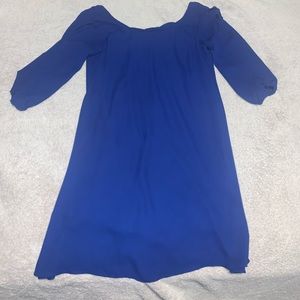 Blue Short Cocktail Dress! Adorable bow detail on the back !
